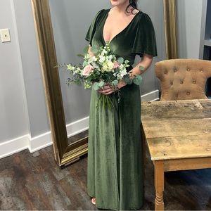 Baltic Born Meghan wrap maxi dress | Olive
